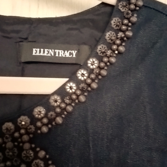 Elegant Black Sleeveless Dress Sz 14 - Picture 3 of 5